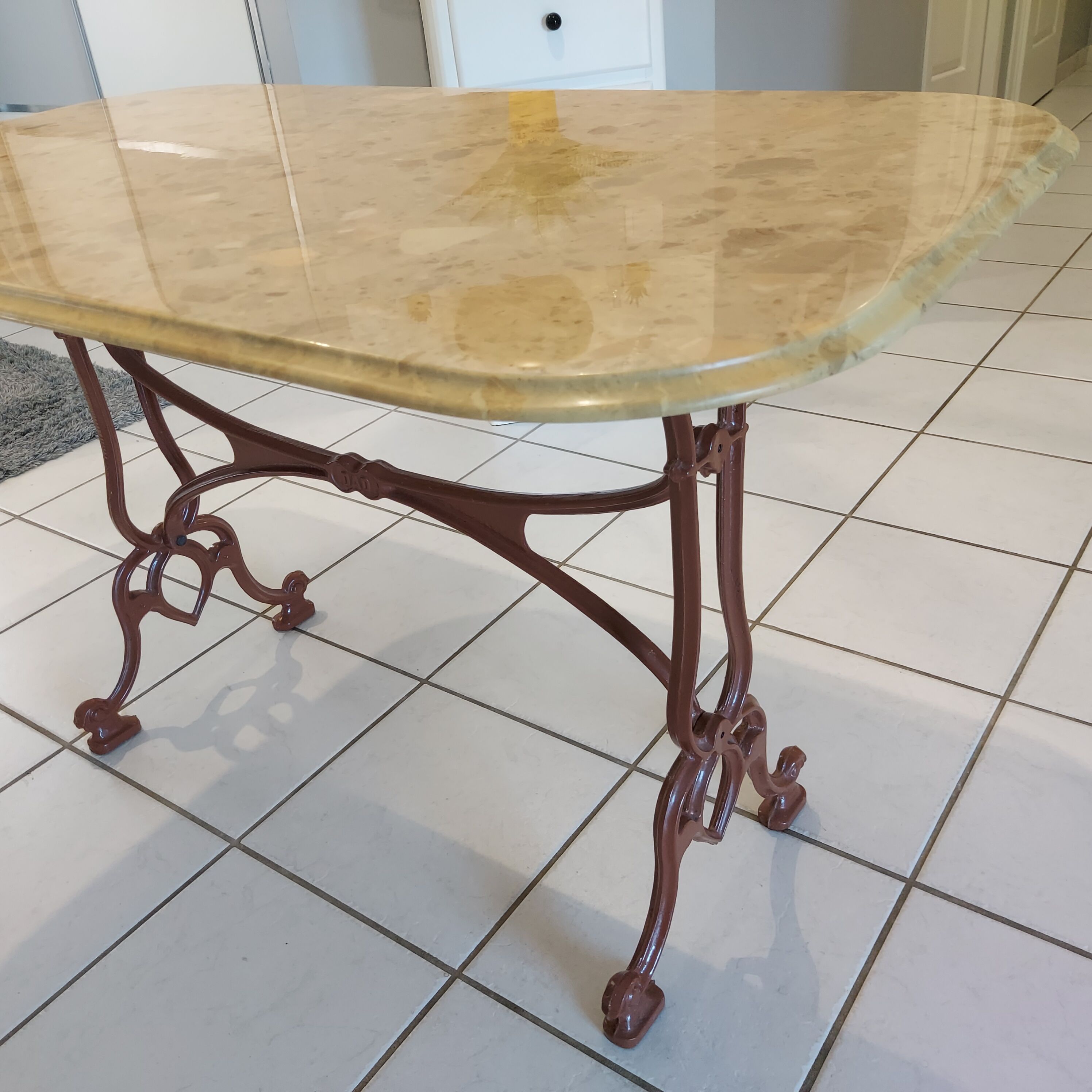 Table bistrot marbre vintage Selency