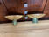 Pair of Art Deco style sconces in brass circa 1970