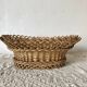 Woven wicker bread or fruit basket