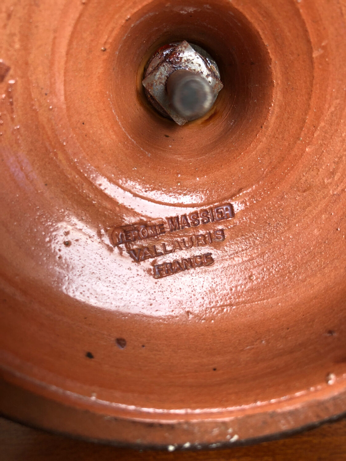baluster vase jérôme massier de vallauris glazed terracotta