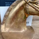 Serres Livres Laiton Cheval Vintage