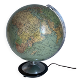 Globe terrestre, mappemonde en verre Colomb édition politique, 1950