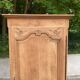 Louis XV boarding school wardrobe renovated in solid raw oak bonnetière