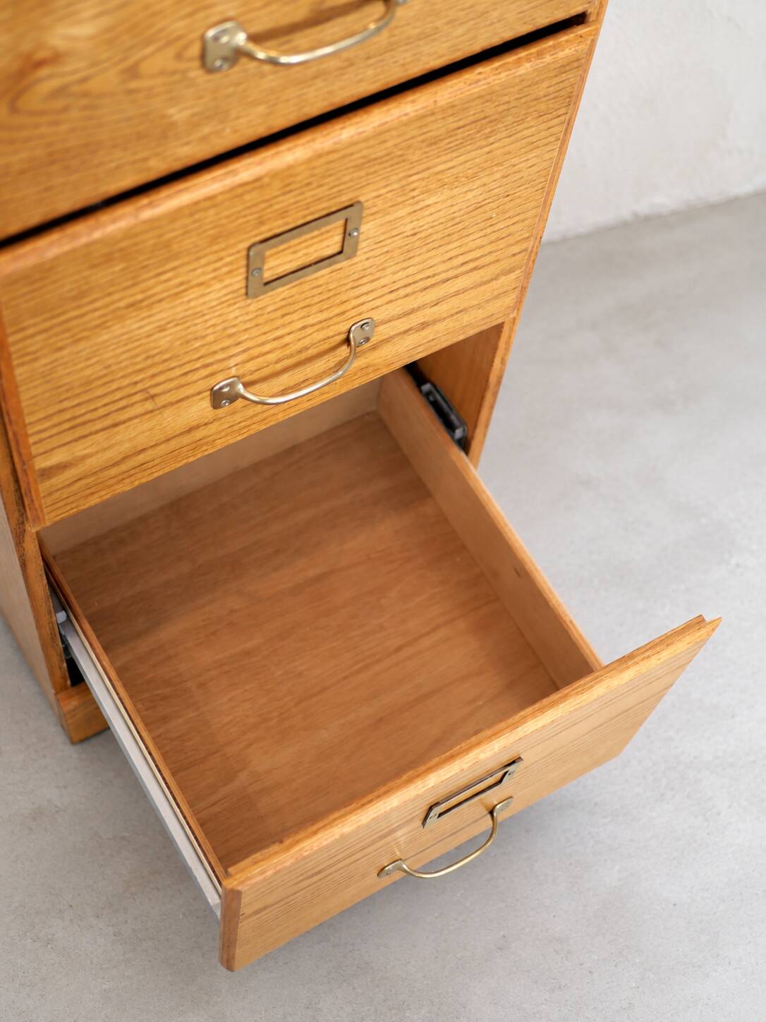 Vintage filing cabinet with three drawers