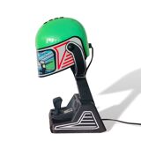 Pop Art green Rothmans Porsche Formula 1 Helmet table lamp by Fase 1970s