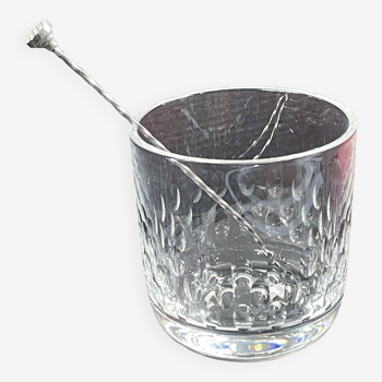 Seau à glace en Cristal  art de la table H 15,5 cm, diamètre 15 cm