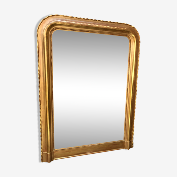 Louis Philippe mirror in gold leaf