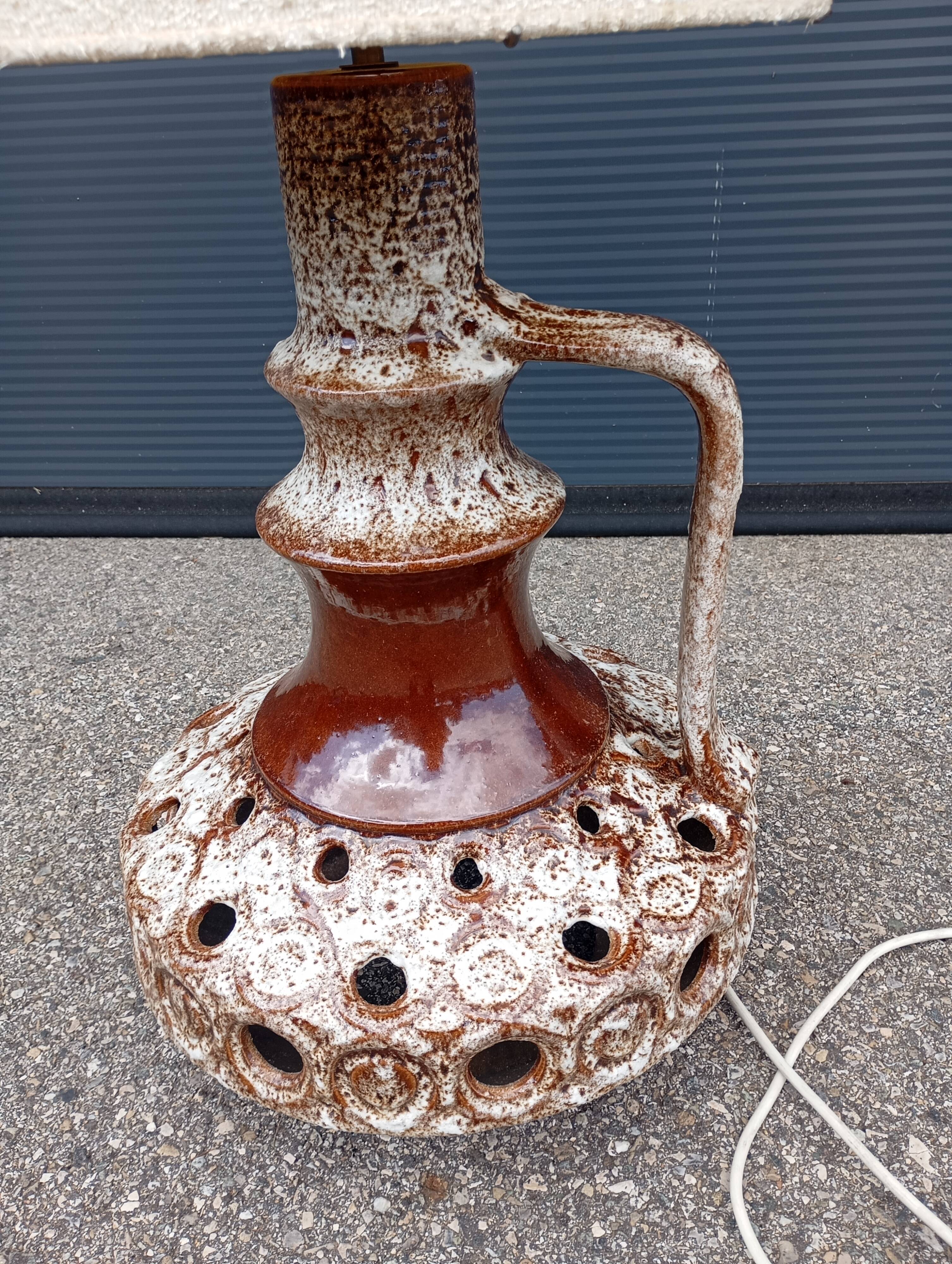 70s ceramic floor lamp