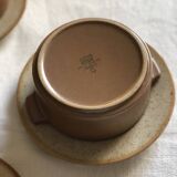 Stoneware plates and bowls set