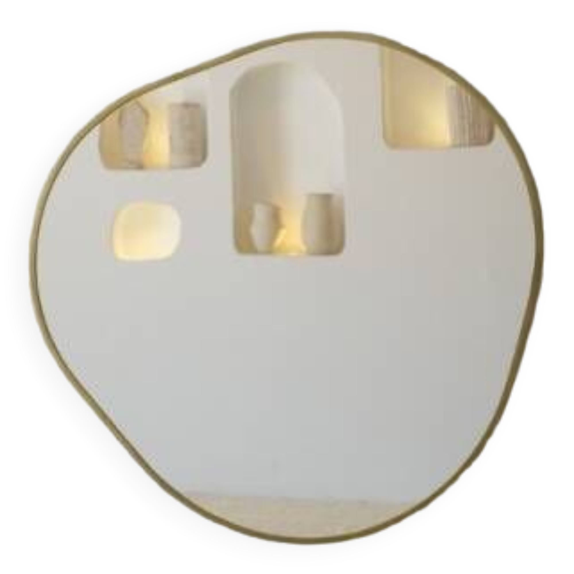 Bossa Nova gold metal mirror 100 cm D