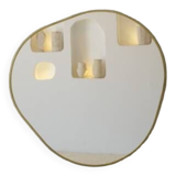 Miroir Bossa Nova métal doré 100 cm D