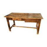 Farm table in fir 150 cm 2 drawers