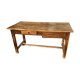 Table de ferme en sapin 150 cm 2 tiroirs
