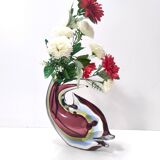 Sommerso Murano Glass Vase Ascribable to Poli for Seguso, Italy