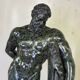 After the Farnese Hercules, a serpentine marble sculpture, a souvenir of the Grand Tour