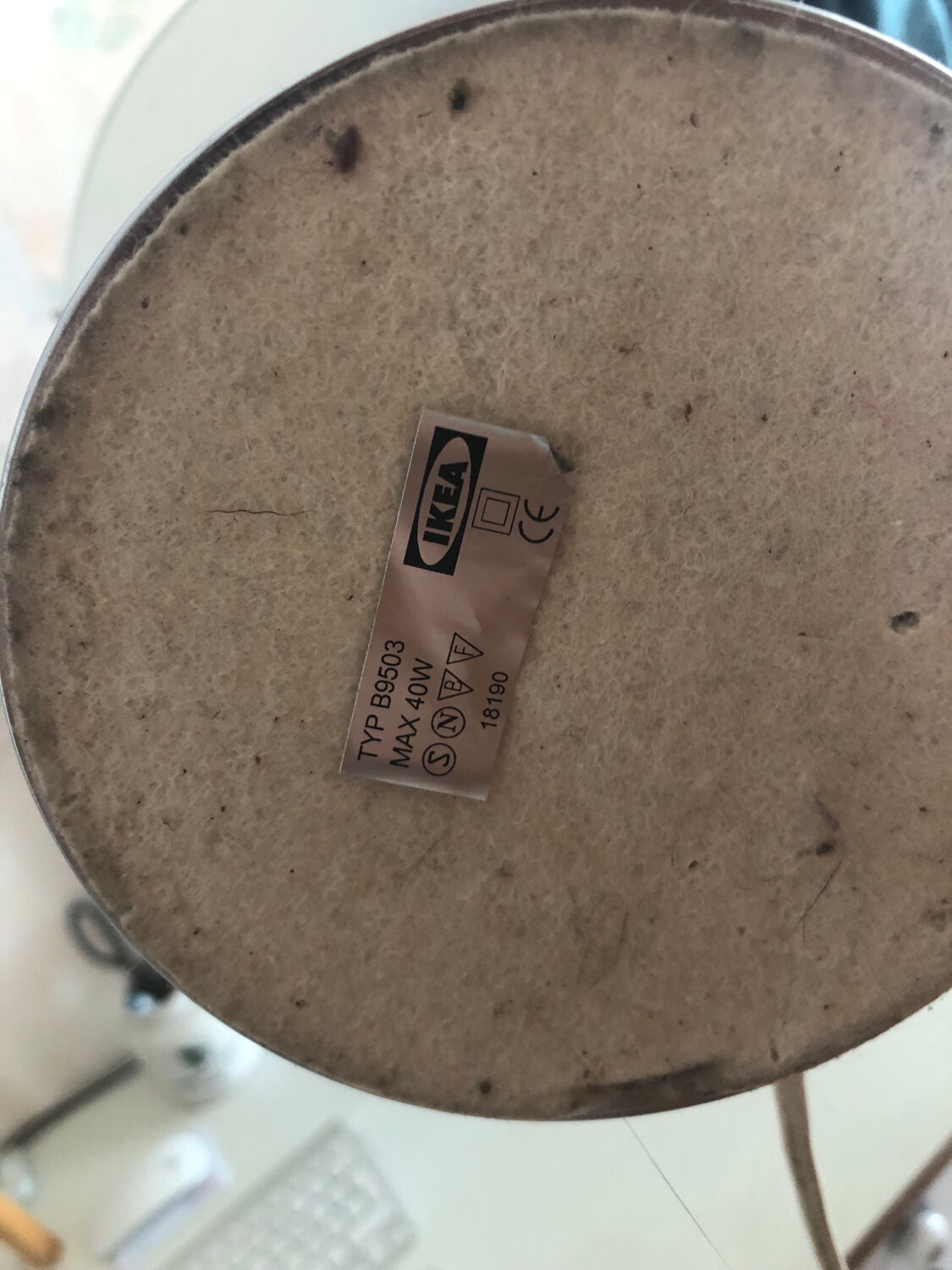 Mushroom lamp / liner ikea kvintol