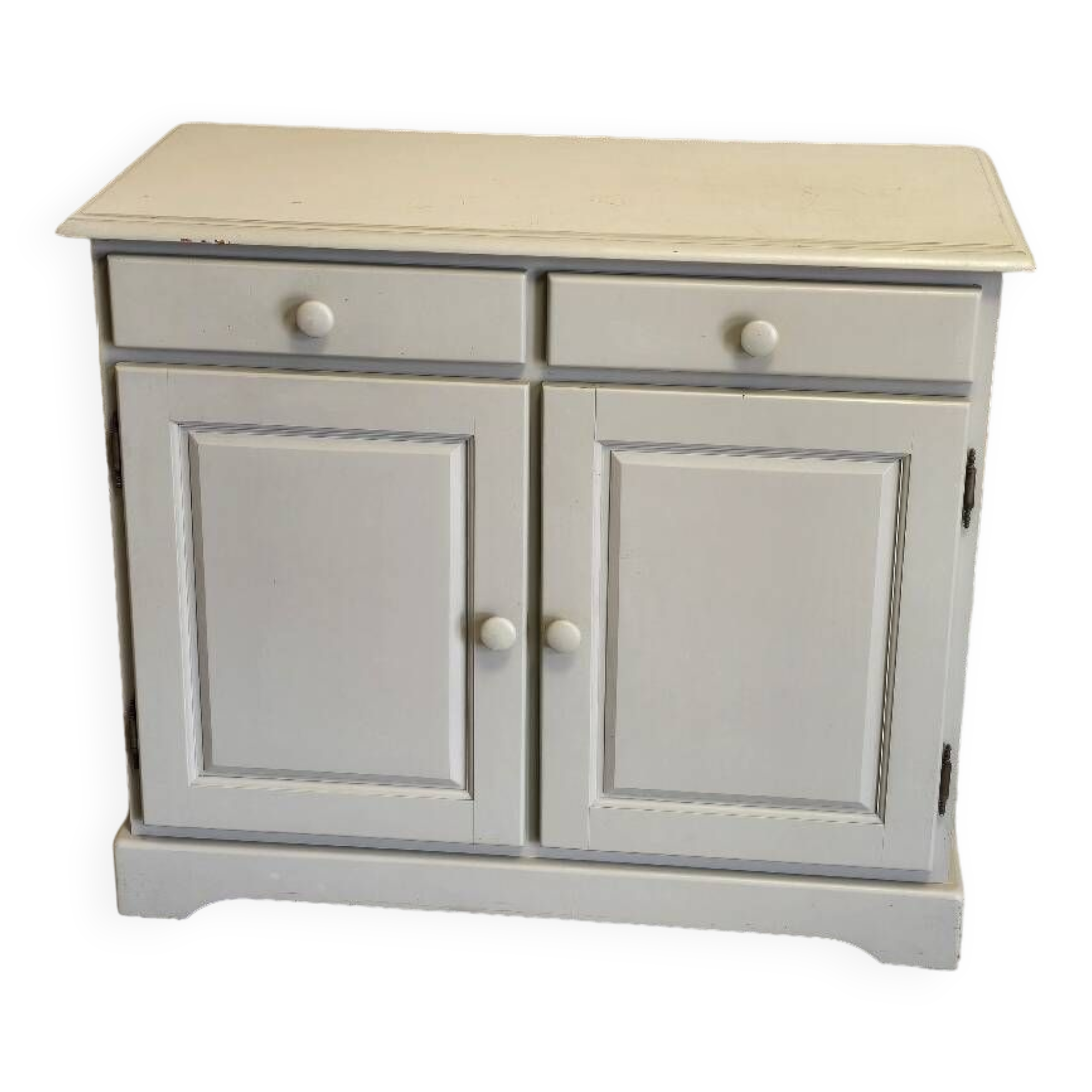Gray pine sideboard
