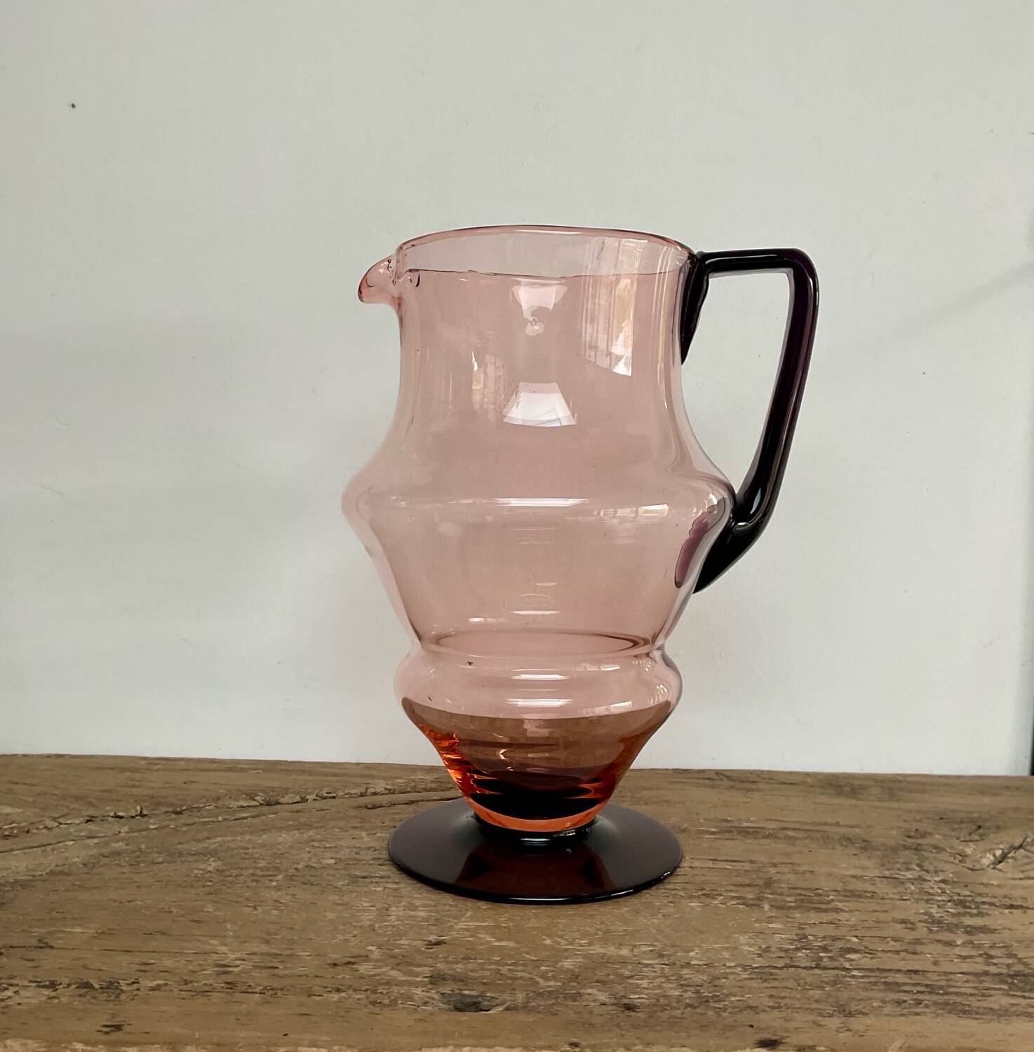 Blown glass jug