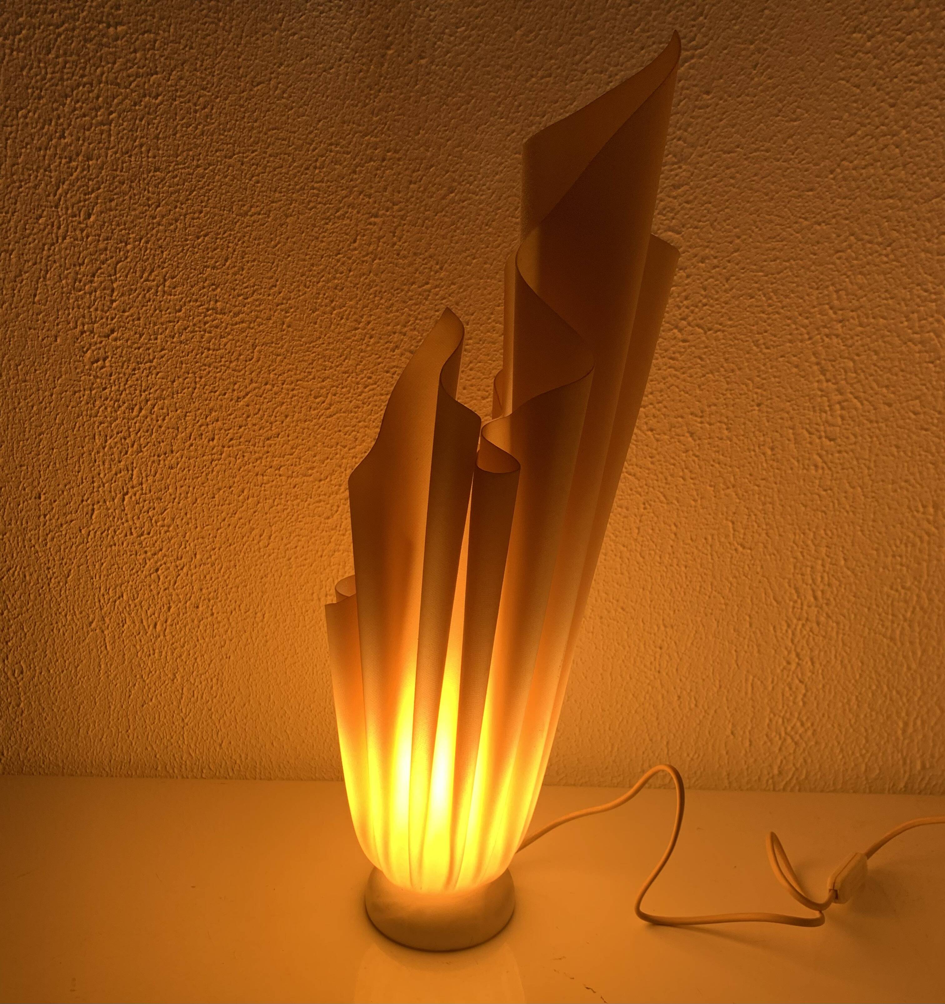 Vintage 1970s table lamp Athéna Georgia Jacob - 56 cm