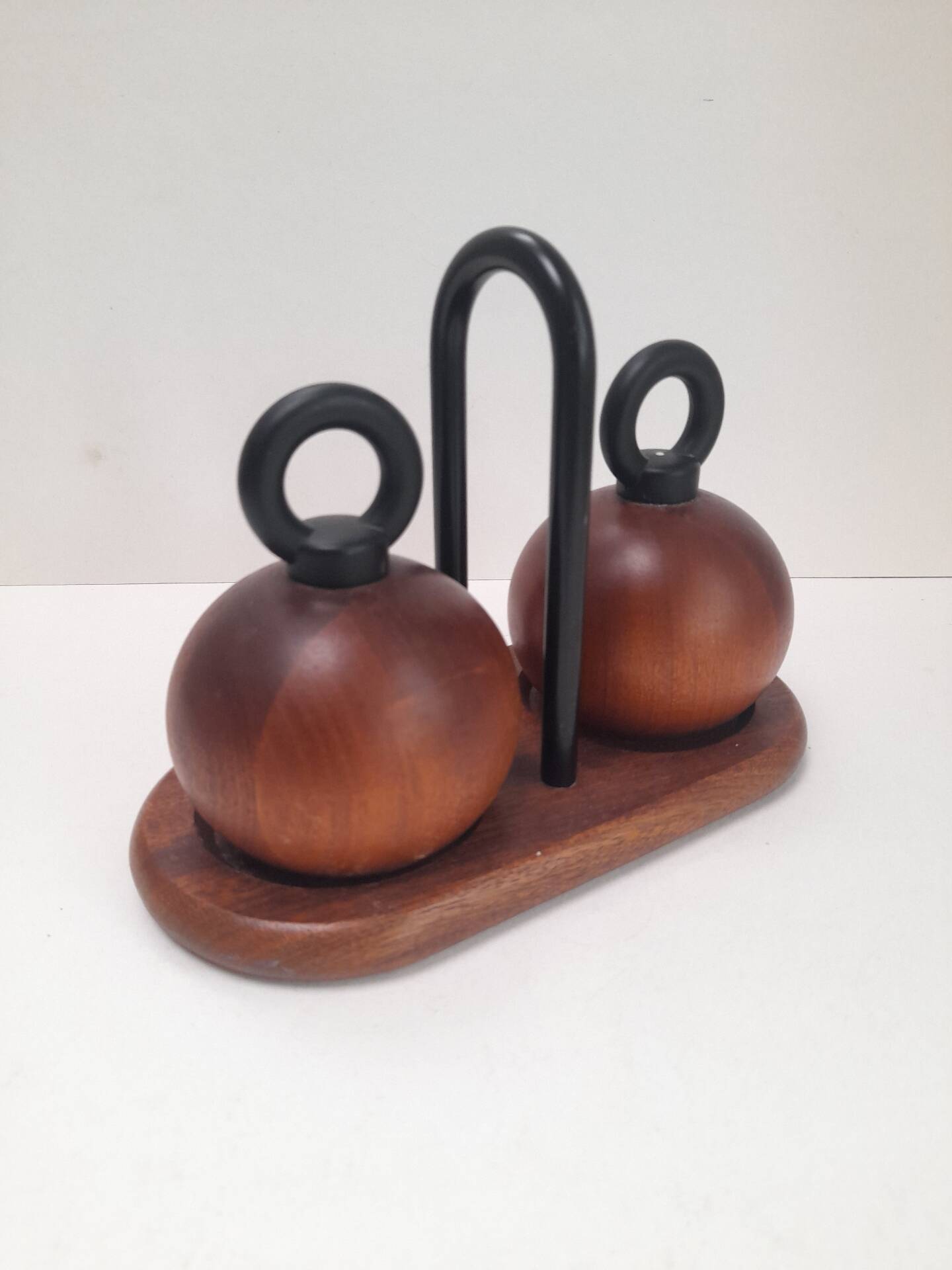 Pair of Richard Nissen Bodum salt and pepper mills.