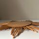 Vintage rattan sun mirror 60 years