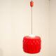 Brutalist opaline glass chandelier by Karel Wolf for Osvětlovací sklo, 1970s.