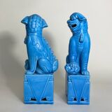 Pair of Fô Dog Bookend Statues