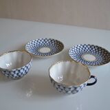 2 Russian Lemonosov porcelain tea cups