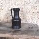 Black ceramic pitcher