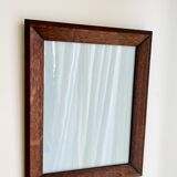 Glazed wood frame