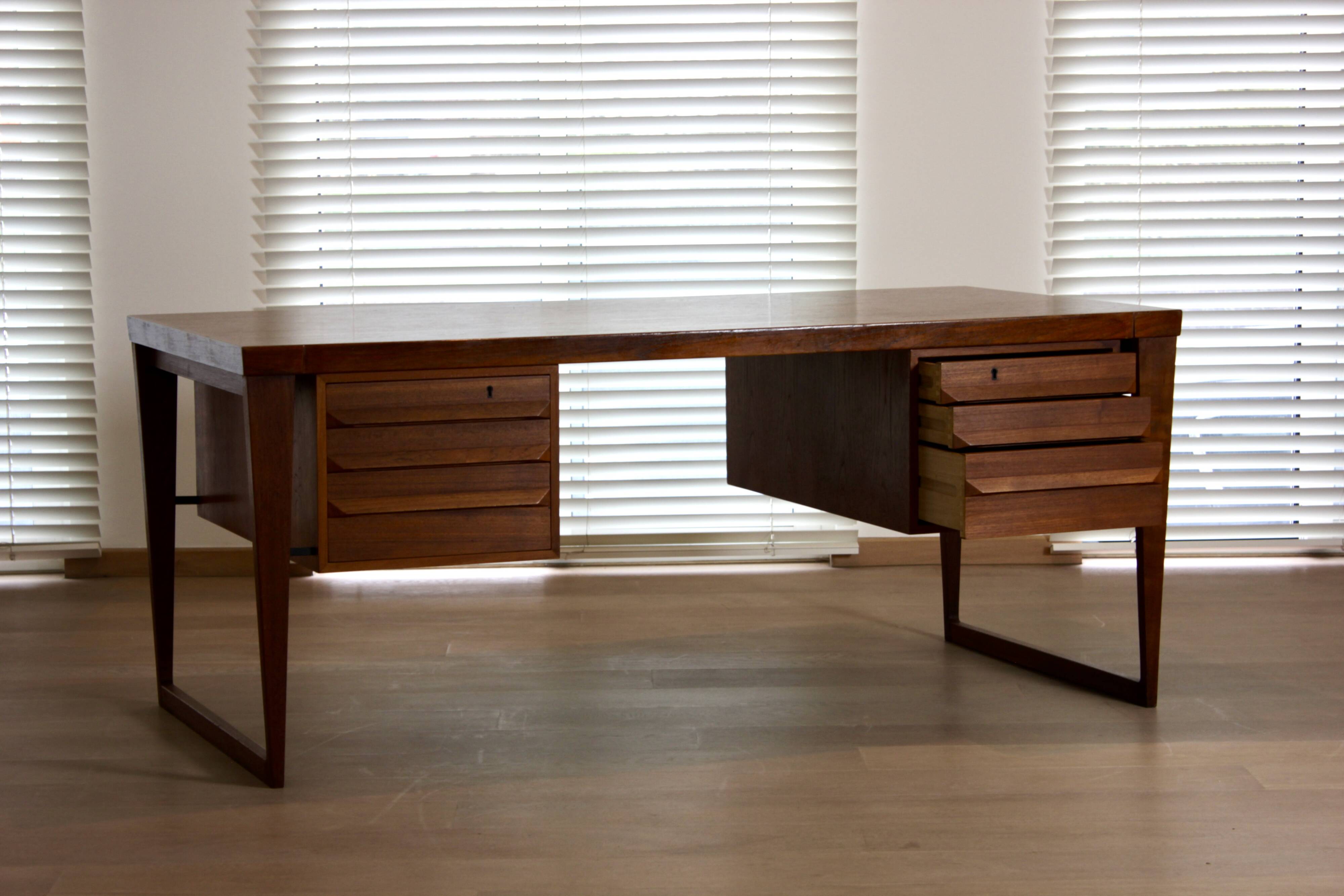 Executive Desk by Kai Kristiansen for Feldballes Møbelfabrik