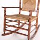 Straw rocking chair