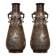 Set de 2 vases chinois anciens en cloisonné. Bronze