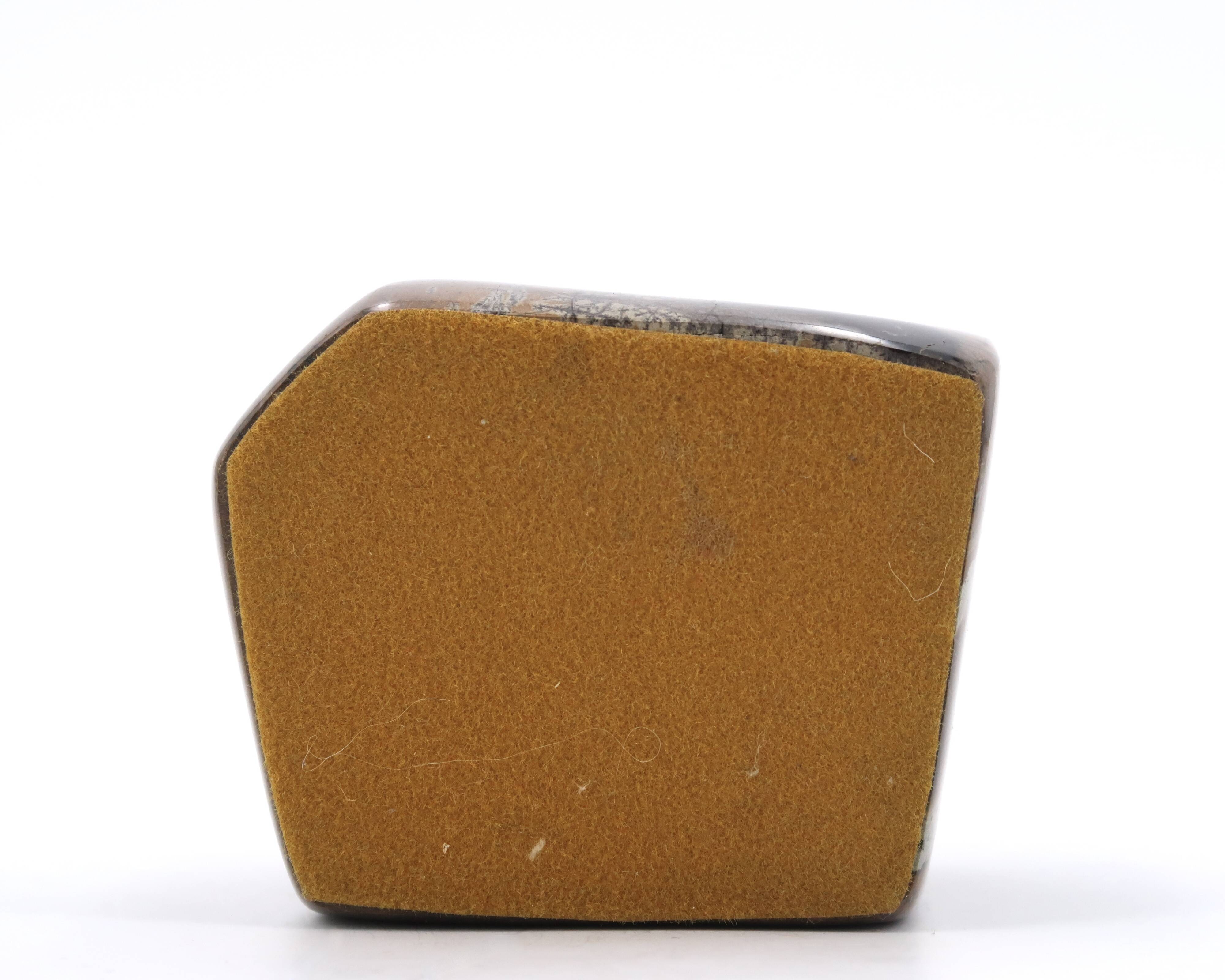 Brown Jasper table lighter, 1970s