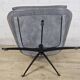 Grey leather swivel armchair Specter by DYYK (Almost new)