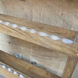 Burmese teak wall shelf