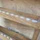 Burmese teak wall shelf