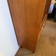 Vintage Scandinavian style sideboard in teak veneer and teak.