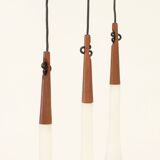 Suspension Drop triple by Uno & Östen Kristiansson for Luxus, Sweden.