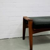 Vintage teak & leather stool arne wahl iversen