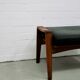 Vintage teak & leather stool arne wahl iversen
