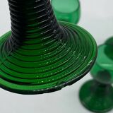 Ensemble de 4 verres Roemer / région Rhin, vert, ancien, vintage