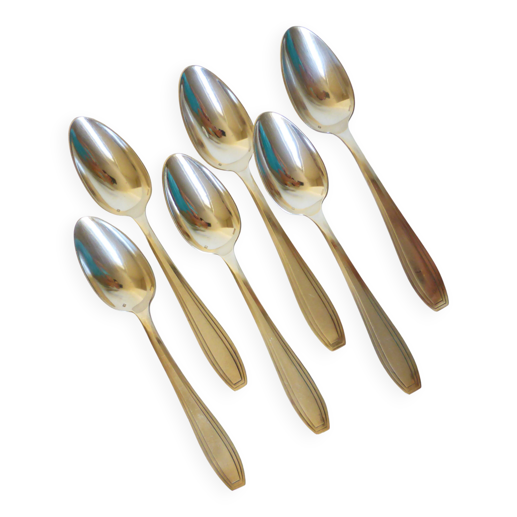 6 cuillères à soupe Apollo en métal argenté 2106243