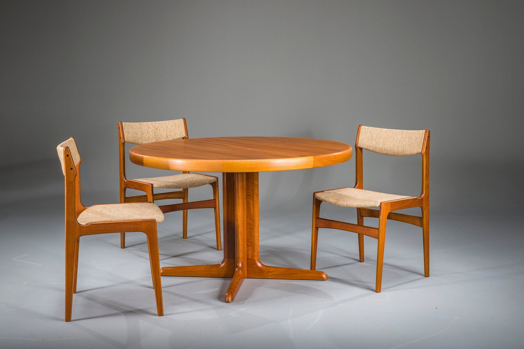 Teak dining chairs attributed to Erik Buch for Anderstrup Stolefabrik, Denmark, 1970s, set of 3