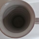 Enamelled pitcher signed by Mr. B.