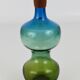 Coloured Tropico carafe in glass by Göran Wärff for Pukeberg, Sweden, 1960.