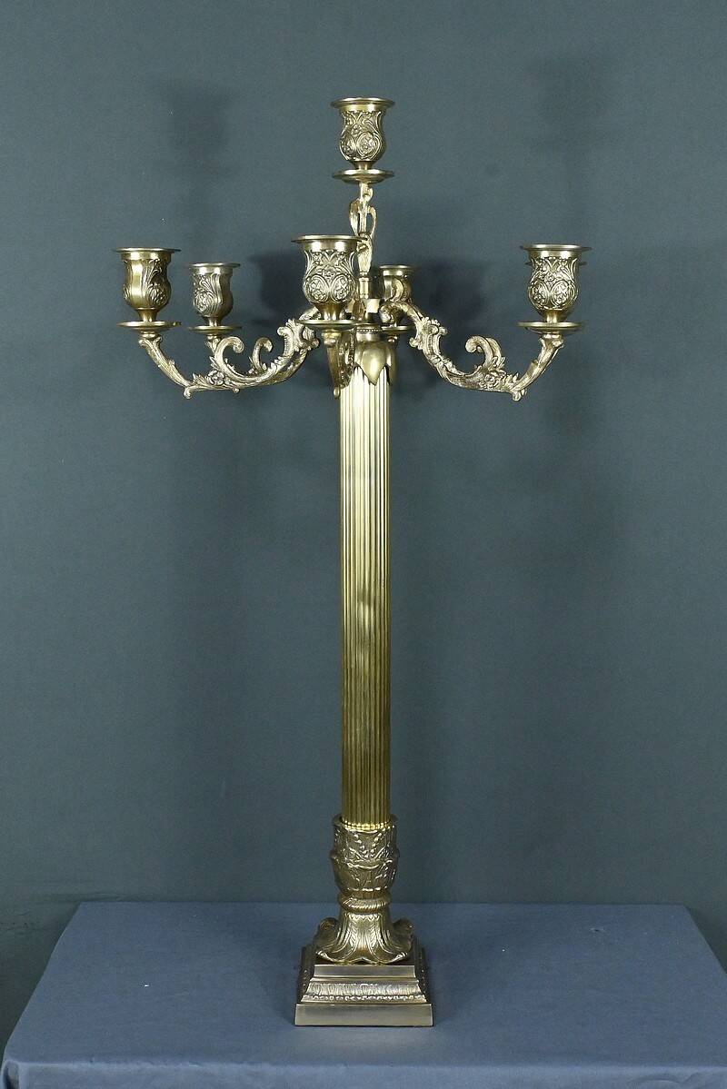 Important Bronze Candelabra, Louis XVI style – Late 19th century