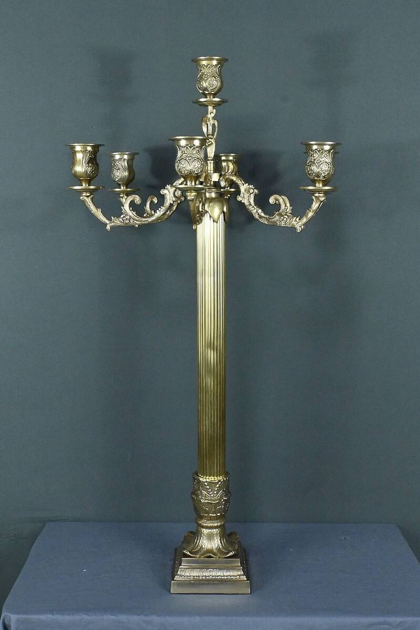 Important Bronze Candelabra, Louis XVI style – Late 19th century