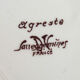 Set of 6 vintage dessert plates model Agreste, earthenware of Sarreguemines
