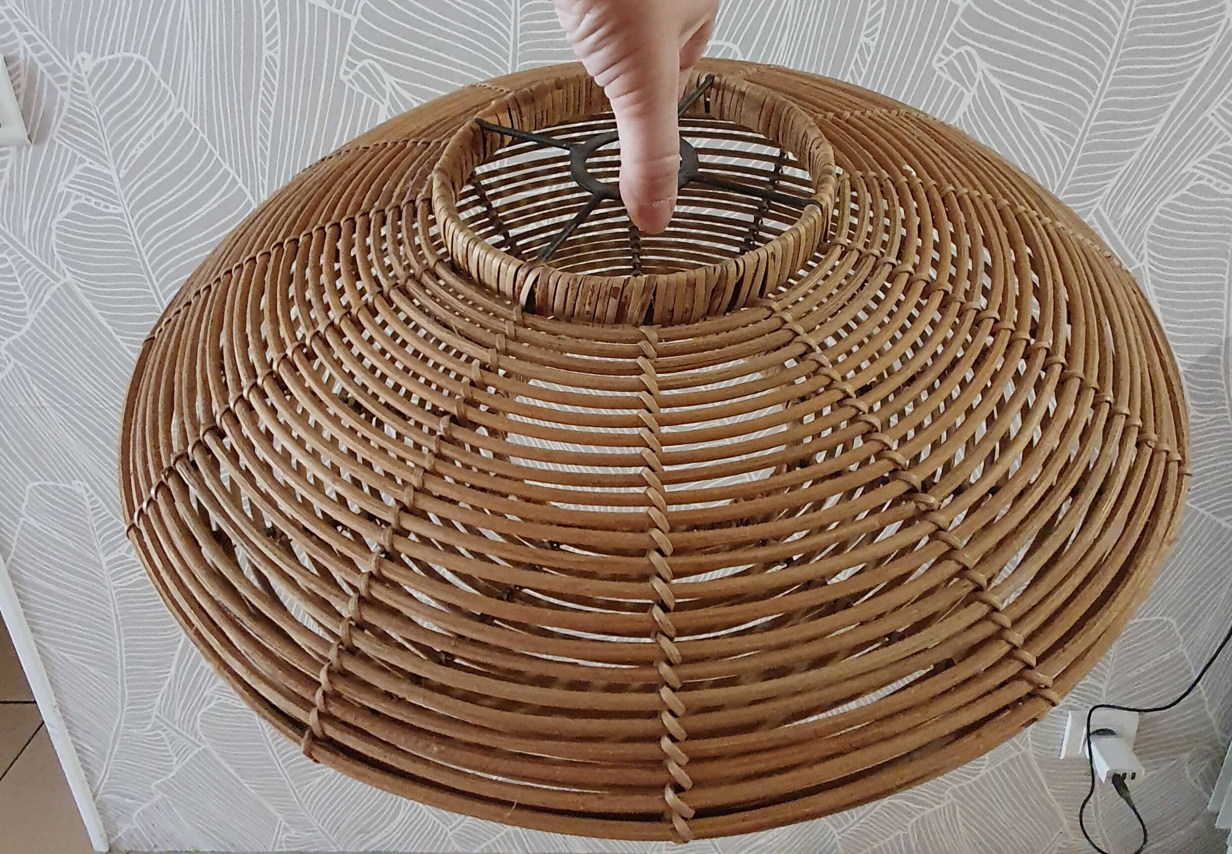 Rattan pendant lamp